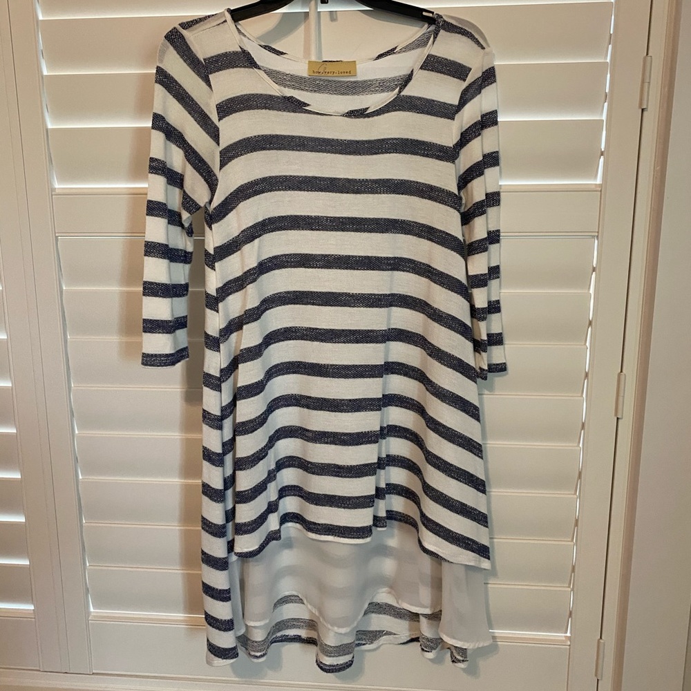 Navy and White Tunic